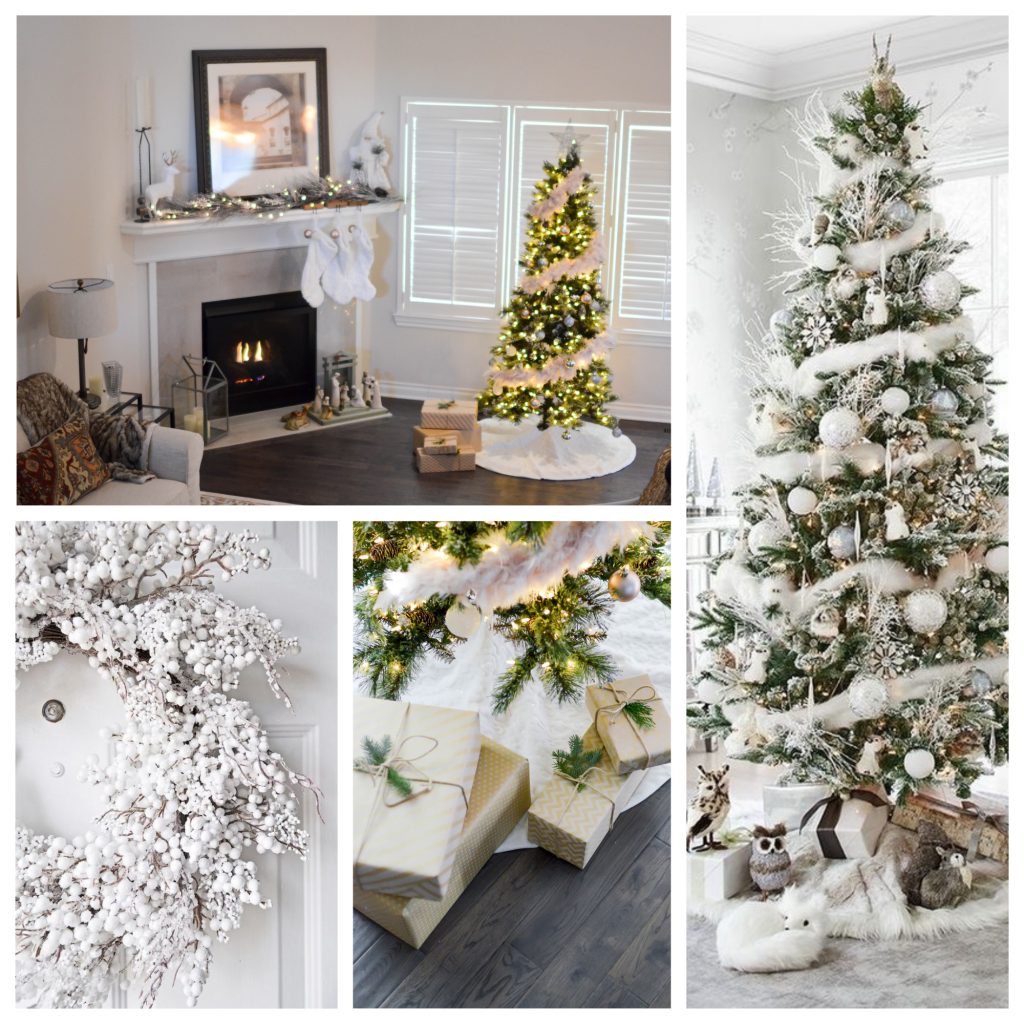kerstboom versieren met witte accenten