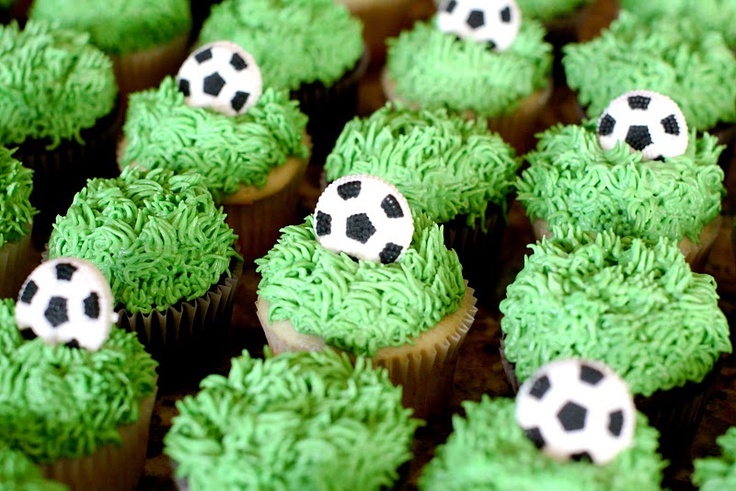 voetbal cupcake