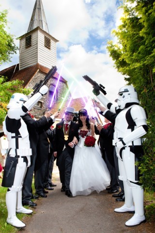star wars trouwfeest organiseren
