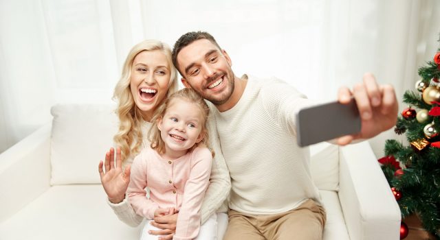 selfie op je kerstkaart