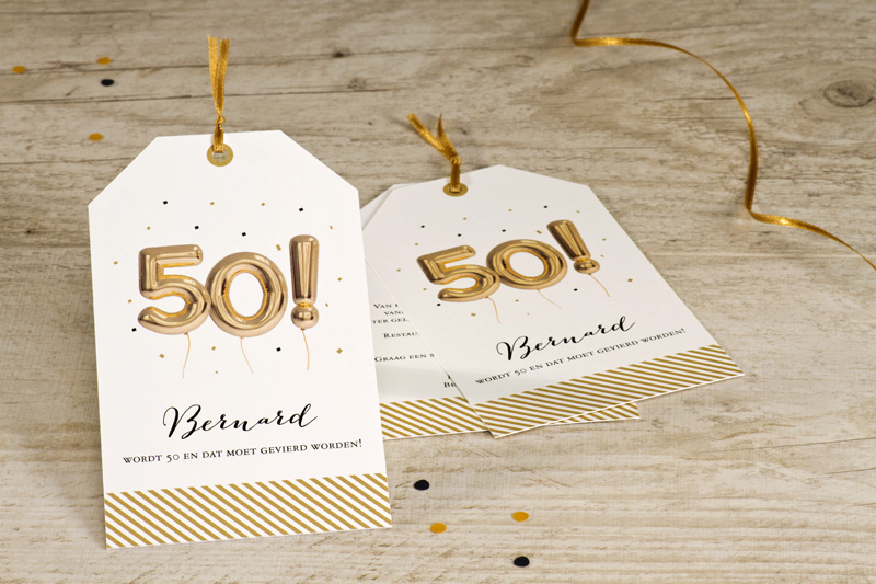 Uitnodiging voor je 50ste verjaardag? Vind hier inspiratie!
