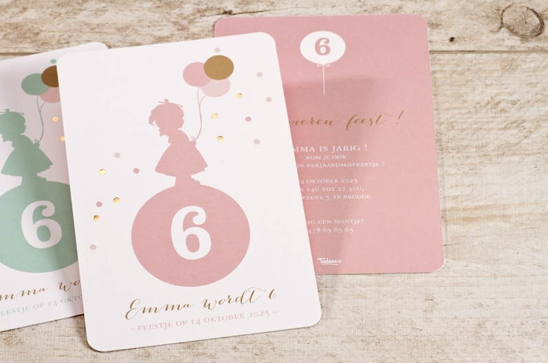 uitnodiging verjaardagsfeest prinsessenthema