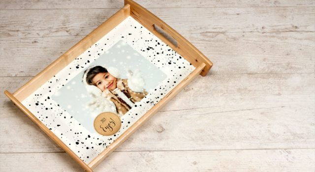 Een dienblad met foto maakt van elk feestje of ontbijt op bed een bijzonder moment.